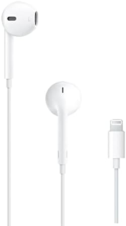 Apple EarPods Headphones with Lightning Connector, Wired Ear Buds for iPhone with Built-in Remote to Control Music, Phone Calls, and Volume