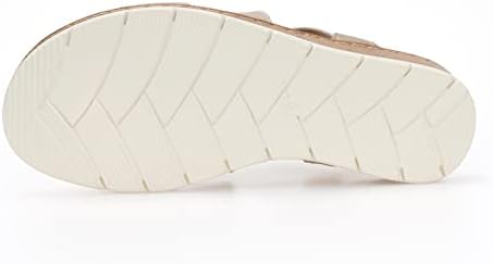 VJH confort Women's Flat sandals, Comfort Slip-on Elastic ankle strap Slingback Light Weight Casual Walking Sandals - Image 4