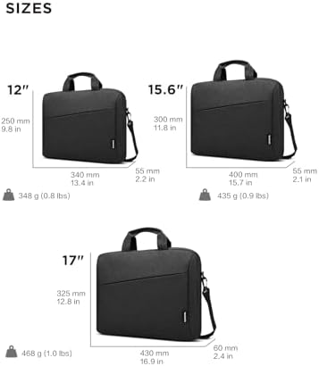 Lenovo Laptop Bag T210, Messenger Shoulder Bag for Laptop or Tablet, Sleek, Durable & Water-Repellent Fabric - Image 8