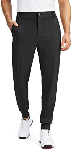 Soothfeel Men's Golf Joggers Pants with 5 Pockets Slim Fit Stretch Sweatpants Running Travel Dress Work Pants for Men