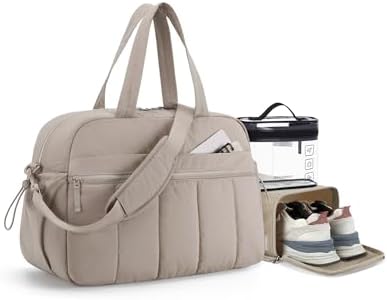 BAGSMART Gym Bag for Women, Duffle Bag for Travel with Wet Pocket, Lightweight Carry on Weekender Duffel, Water Resistant