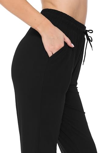 Leggings Depot Women's Relaxed-fit Jogger Track Cuff Sweatpants with Pockets for Yoga, Workout - Image 5