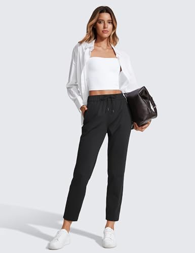 CRZ YOGA Womens 4-Way Stretch Ankle Golf Pants 7/8 Casual Dress Work Athletic Travel Workout Sweatpants with Pockets - Image 3