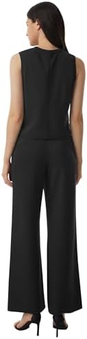 AFITNE Women's 2 Piece Outfits Air Essentials Sleeveless Tank Crop Top Wide Leg Sweatpants Lounge Set 2025 Tracksuit - Image 3