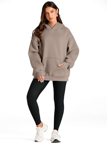 Trendy Queen Womens Oversized Hoodies Fleece Sweatshirts Sweaters Spring Outfits 2025 Pullover Fall Winter Clothes - Image 5