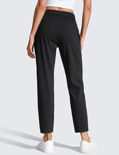 CRZ YOGA Womens 4-Way Stretch Ankle Golf Pants 7/8 Casual Dress Work Athletic Travel Workout Sweatpants with Pockets - Image 2