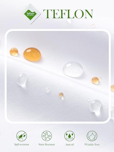 siliteelon Women's Stain Shield Dress Shirts Wrinkle Free Long Sleeve Shirts Solid Work Business Button Down Shirts - Image 4