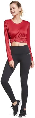 baleaf Long Sleeve Workout Tops for Women Running Athletic Shirts Active Quick Dry Lightweight Moisture Wicking - Image 5
