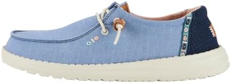 Hey Dude Women's Wendy Chambray Boho | Women's Shoe | Women's Slip-On Shoe | Comfortable & Light-Weight