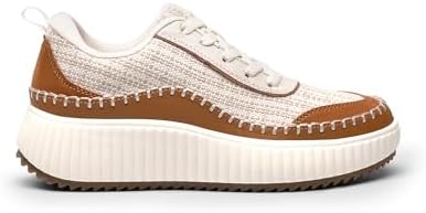 DREAM PAIRS Women Chunky City Tweed Comfortable Casual Platform Fashion Sneaker - Image 2