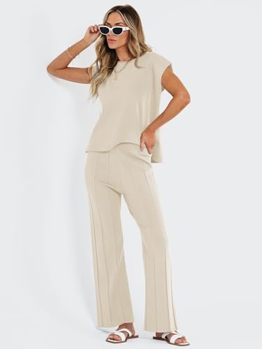 LILLUSORY 2 Piece Sets for Women Summer Vacation 2025 Lounge Outfits Matching Two Pcs Spring Knit Tracksuits Sweat Suits - Image 3