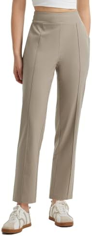 baleaf Women's Travel Pants Lightweight Business Casual Work Pants Stretch Petite Ankle Golf Slacks with Pockets UPF50+