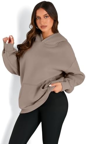 Trendy Queen Womens Oversized Hoodies Fleece Sweatshirts Sweaters Spring Outfits 2025 Pullover Fall Winter Clothes - Image 2