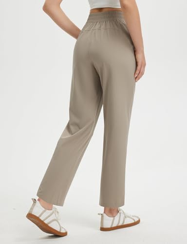 baleaf Women's Travel Pants Lightweight Business Casual Work Pants Stretch Petite Ankle Golf Slacks with Pockets UPF50+ - Image 2
