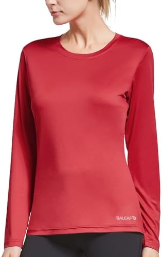 baleaf Long Sleeve Workout Tops for Women Running Athletic Shirts Active Quick Dry Lightweight Moisture Wicking - Image 2