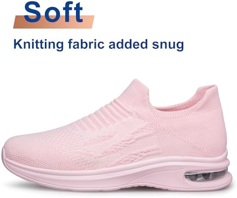 YHOON Womens Walking Shoes Slip on Running Shoes Lightweight Workout Gym Shoes Breathable Casual Sneakers - Image 3