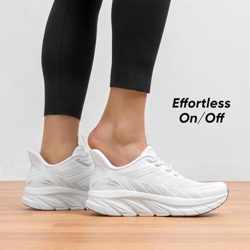 Women's Slip On Walking Shoes Running Comfortable Tennis Breathable Non Slip Athletic Gym Workout Cross Training Fashion Sneakers - Image 2