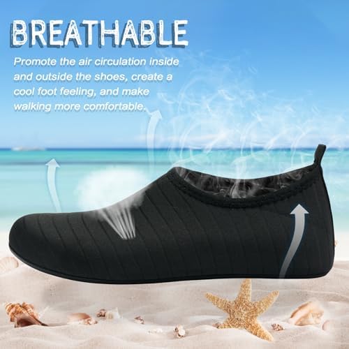 ANLUKE Water Shoes Barefoot Aqua Yoga Socks Quick-Dry Beach Swim Surf Shoes for Women Men - Image 3