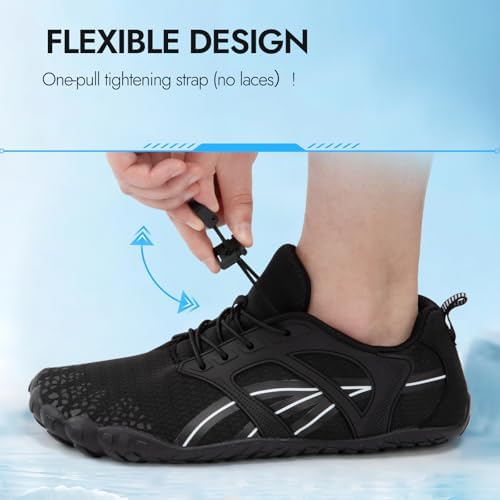 ATHMILE Water Shoes for Women Men Wide Toe Non-Slip Barefoot Aqua Beach Shoes Quick-Dry for Swimming Kayaking Lake Pool River Hiking Surfing Boating Fishing Diving Cruise Ship Essentials - Image 6