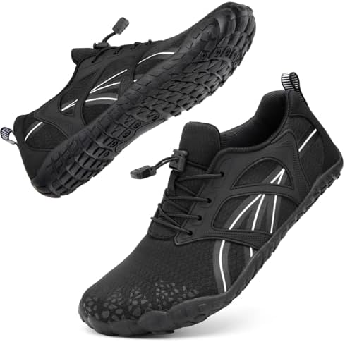 ATHMILE Water Shoes for Women Men Wide Toe Non-Slip Barefoot Aqua Beach Shoes Quick-Dry for Swimming Kayaking Lake Pool River Hiking Surfing Boating Fishing Diving Cruise Ship Essentials