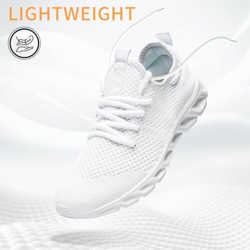 Oltyutc Tennis Gym Shoes for Women Lightweight Running Sneakers Slip On Walking Shoes for Outdoor Workout Travel - Image 4