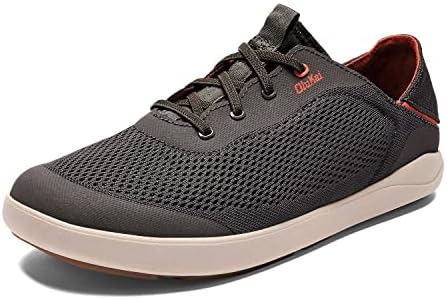 OLUKAI Moku Pae Men's Boat Shoes, No Tie Laces & Stretch Construction, Lightweight & Breathable Mesh, Comfort Fit & Wet Grip Rubber Soles