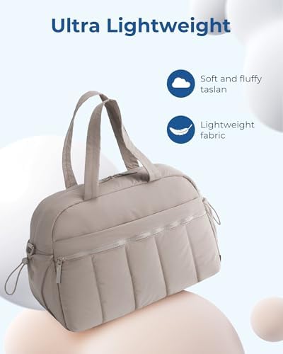 BAGSMART Gym Bag for Women, Duffle Bag for Travel with Wet Pocket, Lightweight Carry on Weekender Duffel, Water Resistant - Image 5