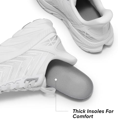 Women's Slip On Walking Shoes Running Comfortable Tennis Breathable Non Slip Athletic Gym Workout Cross Training Fashion Sneakers - Image 6
