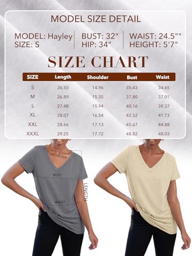 AUTOMET T-Shirts Short Sleeve V Neck Tees Tops for Women Fashion Trendy Lightweight Soft Casual Summer Outfits Clothes 2025 - Image 6