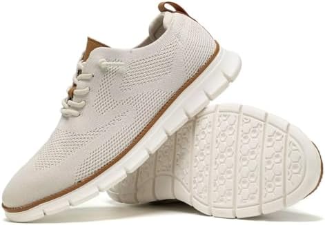 Men's Casual Dress Shoes Fashion Walking Sneakers Mesh Business Oxfords Work Lightweight Soft Sole - Image 7