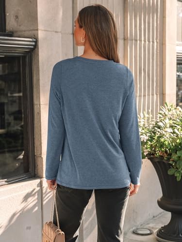AUTOMET Long Sleeve Shirts for Women Basic Business Casual Tops Work Clothes 2025 Fall Fashion Outfits - Image 4