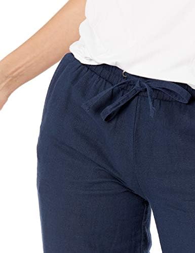 Amazon Essentials Women's Linen Blend Drawstring Relaxed Fit Wide Leg Pant (Available in Plus Size) - Image 3