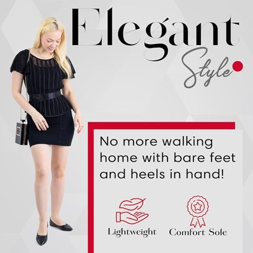 Silky Toes Womens Foldable Flat Ballet Shoes Casual Business Flats for Women - Image 6