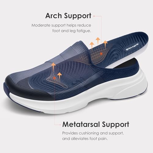 Women's Slip On Shoes Lightweight Walking Mules for Women House Slippers with Arch Support for Indoor and Outdoor - Image 4