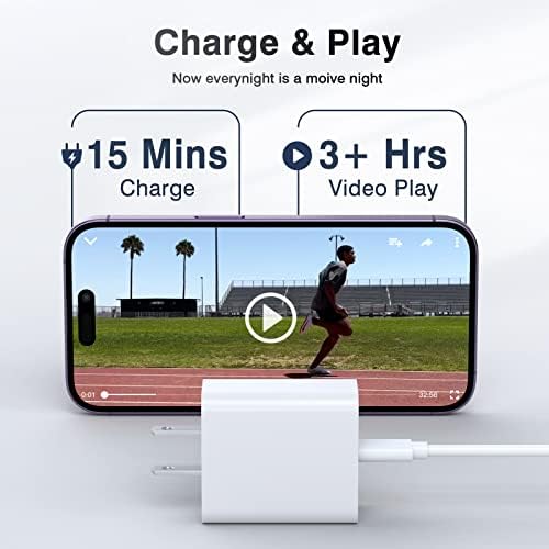 LCGENS USB C Wall Charger Block 20W, 2-Pack Dual Port PD Power Delivery Fast Type C Charging Block Plug Compatible with iPhone 11/12/13/14/15/16/Pro Max, XS/XR/X, Ipad Pro, Samsung Galaxy - Image 6