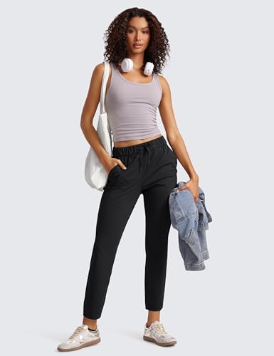 CRZ YOGA Womens 4-Way Stretch Ankle Golf Pants 7/8 Casual Dress Work Athletic Travel Workout Sweatpants with Pockets - Image 6