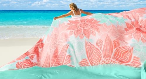 Beach Blanket Waterproof Sandproof Extra Large Beach Mat 79" X 83"/120"x108"for 1-8 Adults Quick Drying Durable Outdoor Picnic Mat for Beach Travel Camping Hiking - Image 2