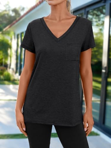 AUTOMET T Shirts for Women Short Sleeve Shirts V Neck Plus Size Summer Tops Casual Beach Vacation Outfits Clothes 2025 - Image 2