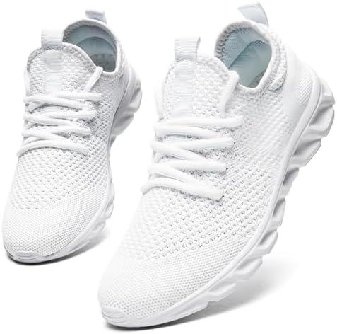 Oltyutc Tennis Gym Shoes for Women Lightweight Running Sneakers Slip On Walking Shoes for Outdoor Workout Travel