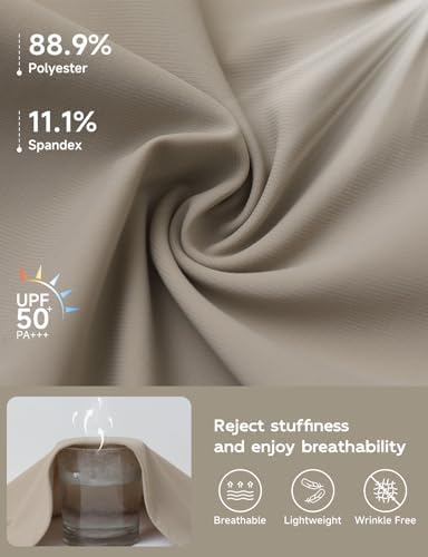 baleaf Women's Travel Pants Lightweight Business Casual Work Pants Stretch Petite Ankle Golf Slacks with Pockets UPF50+ - Image 3