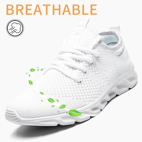 Oltyutc Tennis Gym Shoes for Women Lightweight Running Sneakers Slip On Walking Shoes for Outdoor Workout Travel - Image 3