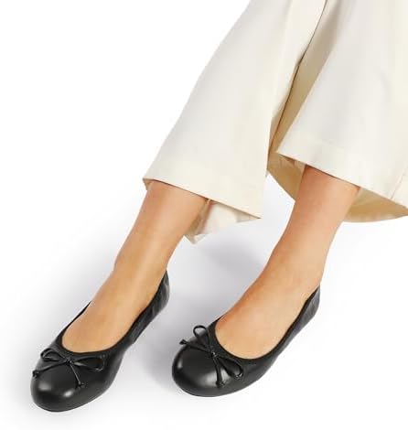 DREAM PAIRS Women's Flats, Foldable Ballet Flats for Women, Bowknot Round Toe Comfort Light Weight Slip-On Dress Shoes - Image 7