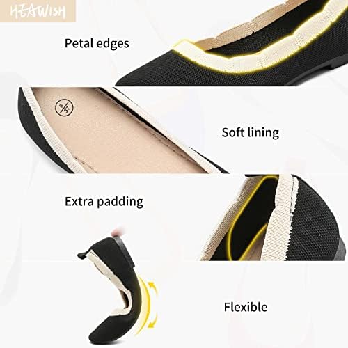 HEAWISH Women's Floral Collar Flats - Image 3