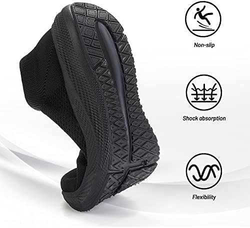 SHULOOK Womens Slip on Walking Shoes Comfort Lightweight Breathable Sock Shoe Non-Slip Mesh Casual Fashion Tennis Running Sneakers - Image 2