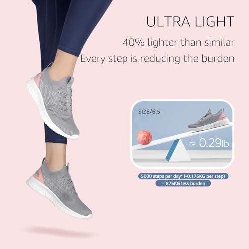 STQ Walking Shoes Women Arch Support Slip on Sneakers with Memory Foam Comfort Lightweight - Image 3