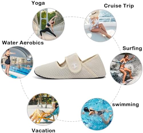 Water Shoes for Women Men Barefoot Beach Swim Aqua Socks Summer Wide Slides Sandals Quick Dry Pool River Sea Sock Shoes - Image 5