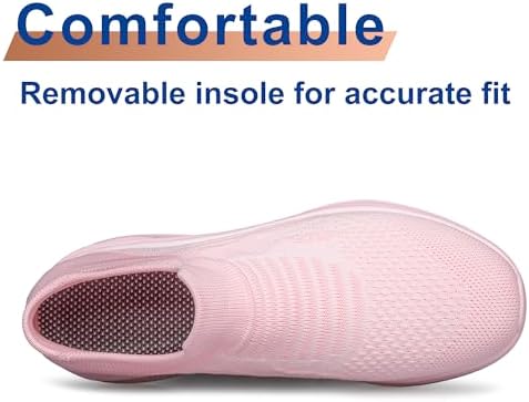 YHOON Womens Walking Shoes Slip on Running Shoes Lightweight Workout Gym Shoes Breathable Casual Sneakers - Image 4