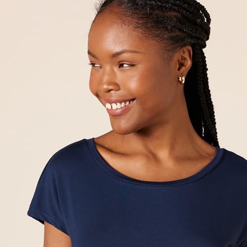 Amazon Essentials Women's Jersey Standard-Fit Short-Sleeve Boat-Neck T-Shirt, Pack of 2 - Image 4