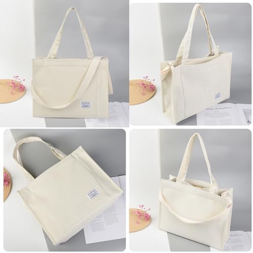 Valleycomfy Tote Bag for Women Corduroy Crossbody Tote Bag Purse Women Travel Shoulder Bags Work Handbags Everyday Hobo Bag - Image 3