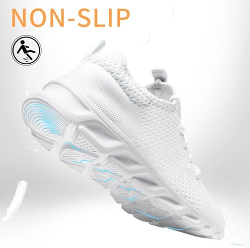 Oltyutc Tennis Gym Shoes for Women Lightweight Running Sneakers Slip On Walking Shoes for Outdoor Workout Travel - Image 5